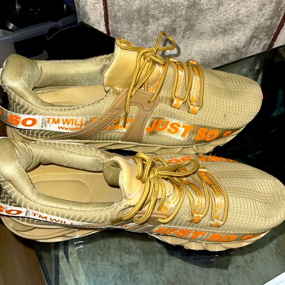 Nike Shoes | Mens Weight Lifting Shoes Size 47 (13.5 US) Just So So Nwot | Color: Orange/Tan | Size: 13.5 | Lisagianfrancis's Closet